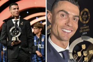 Cristiano Ronaldo nhận giải thưởng danh giá Quinas de Platina